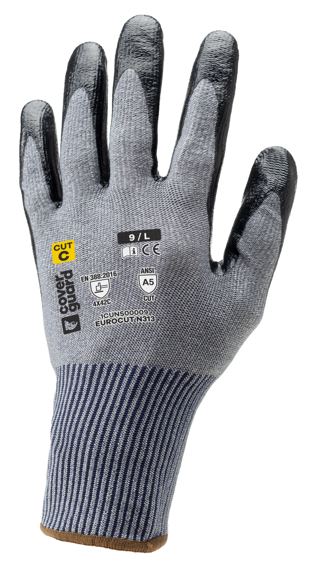 Lot de 10 paires de gants anti-coupure EUROCUT N313 - Gris image