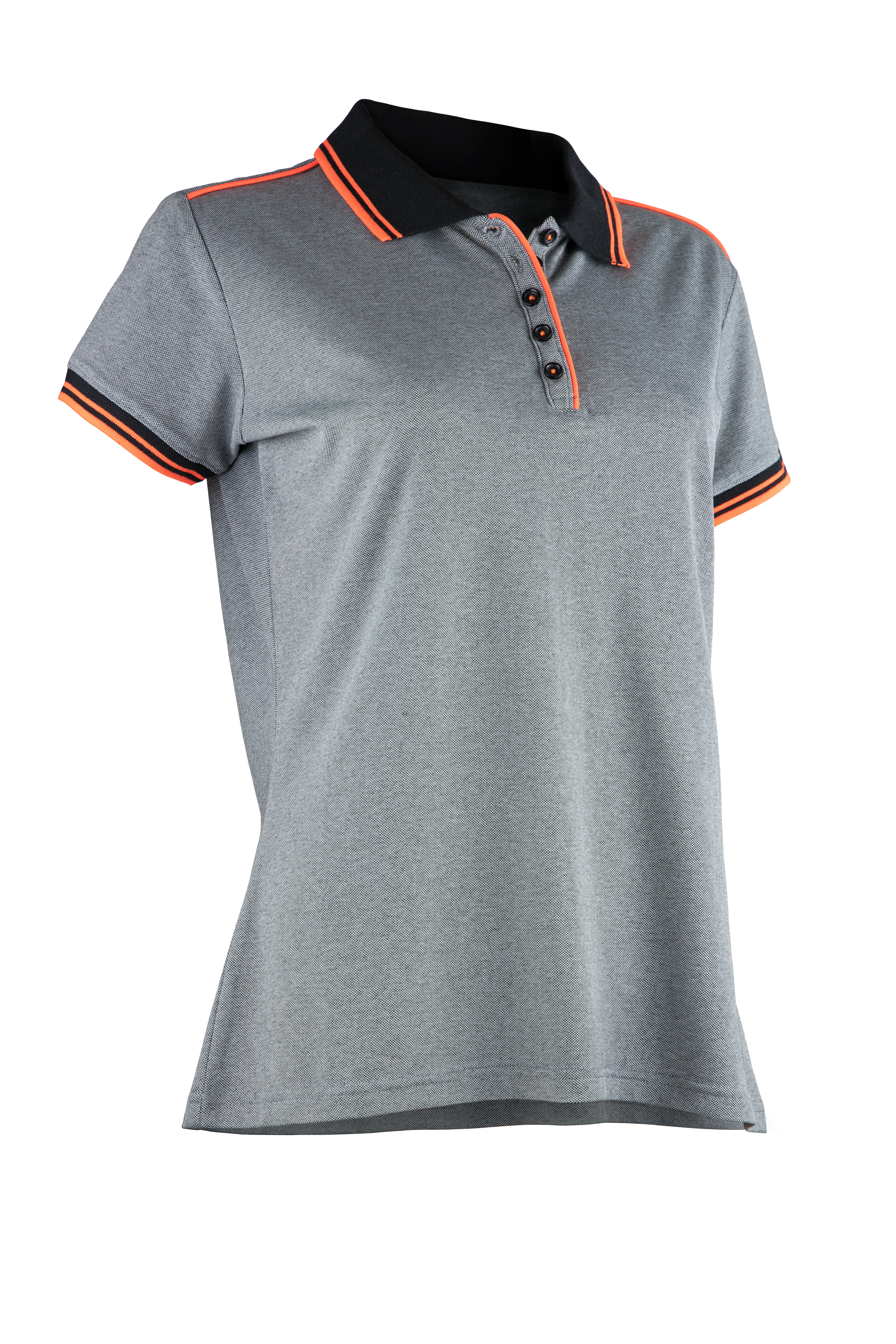 Polo de travail maille piquée MC femme LAURIE - GRIS image