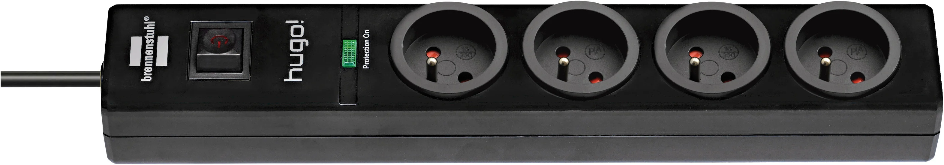 4 prises - Noir image