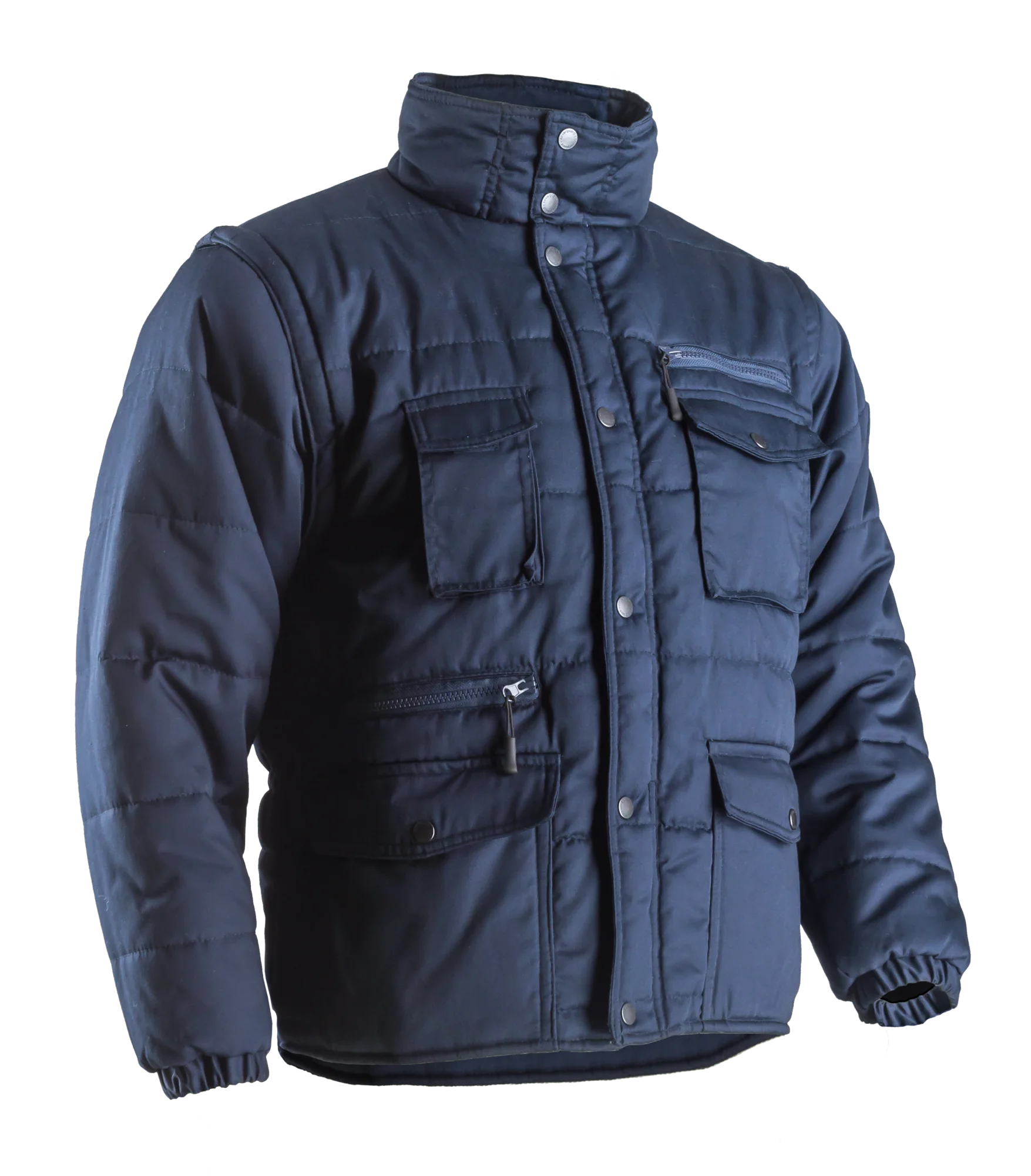 Blouson de travail chaud professionnel POLENA SLEEVE 2 en 1 - Bleu marine image