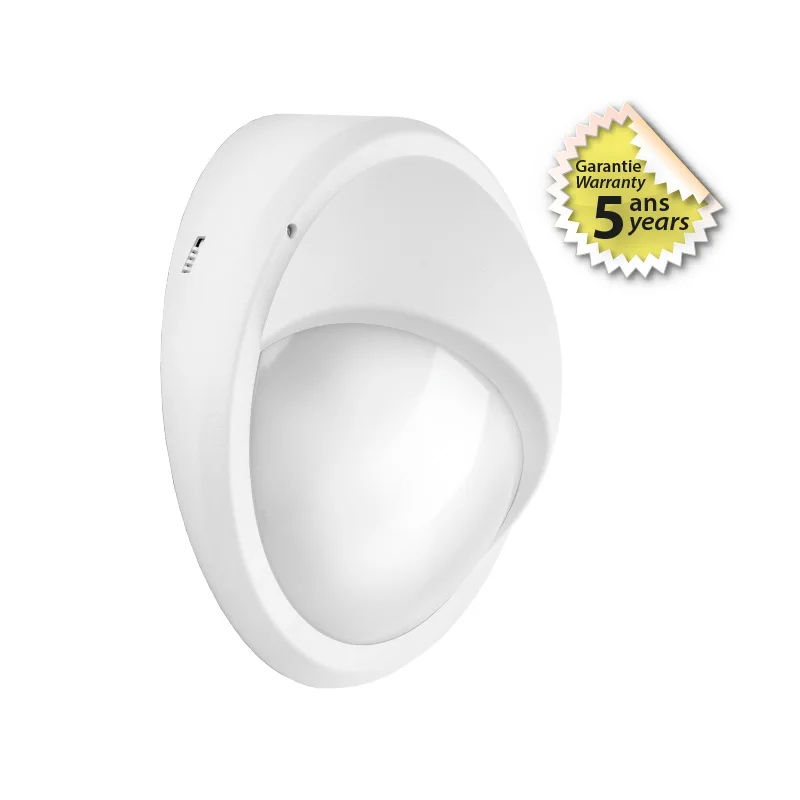 Hublot LED asym VISIO Ø345mm + détecteur RF 21W - 2300lm - 4000K IP65 - Blanc image