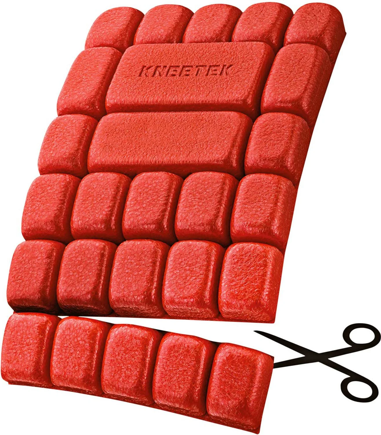 Genouillère pour pantalon multipad TU - Rouge/Noir image