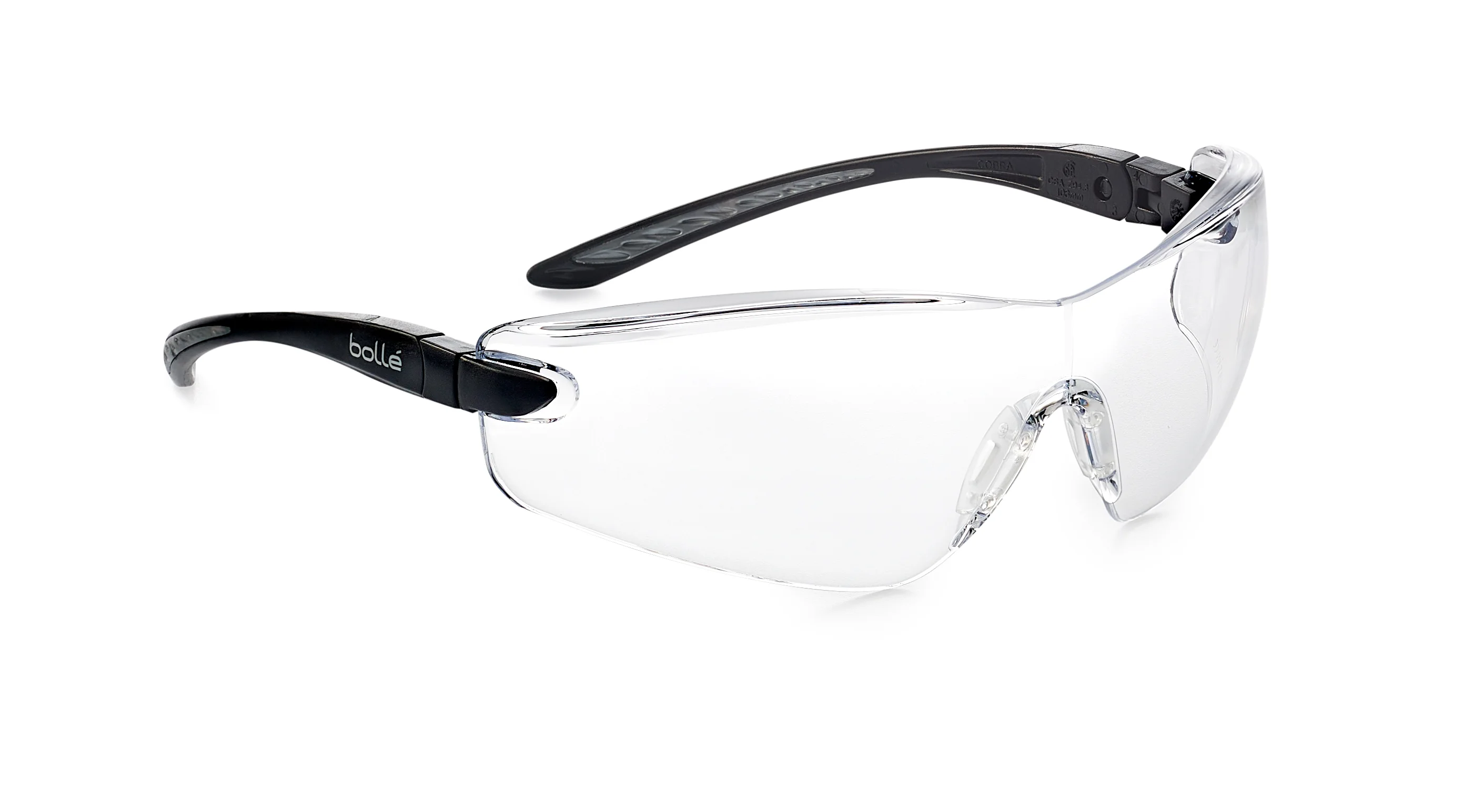 Lunette de protection PC TPR COBRA - Noir image