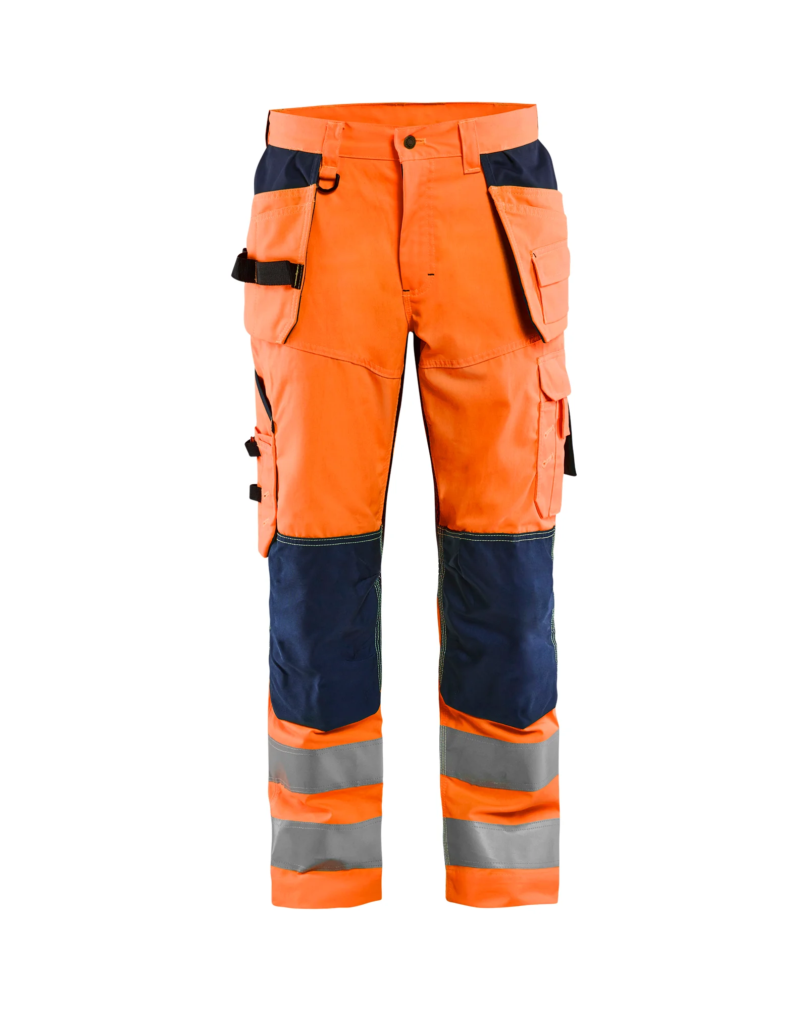 Pantalon de travail aéré haute visibilité stretch 1565 - Orange fluo/Marine image