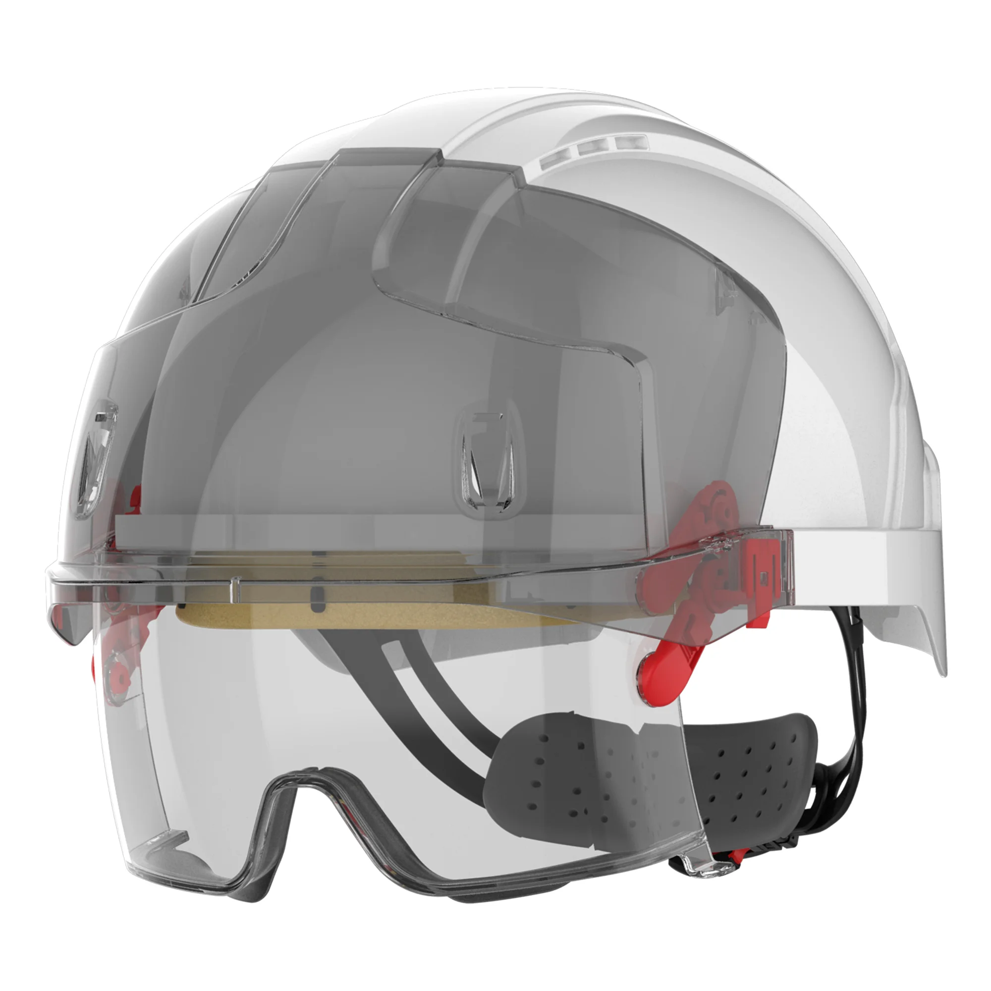 Casque de travail sur-lunette crémaillère non-ventilé EVO VISTAlens image