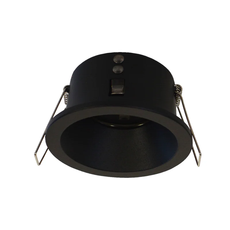 Support plafond BBC pour spot rond basse luminance Ø85mm IP20/IP65 - Noir image