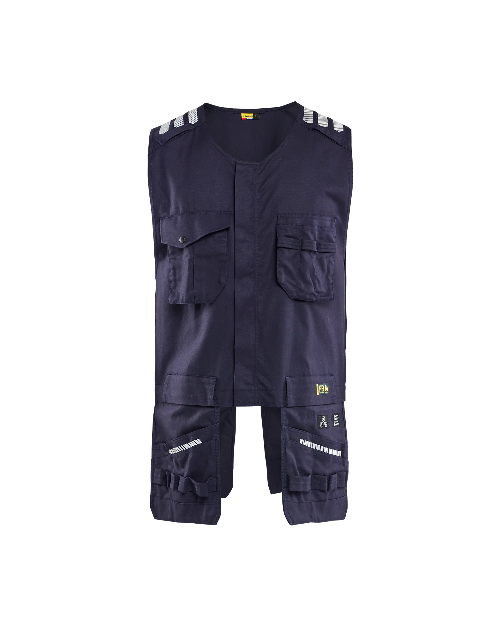 Gilet de travail sans manches retardant flamme inhérent 3039 - Marine image
