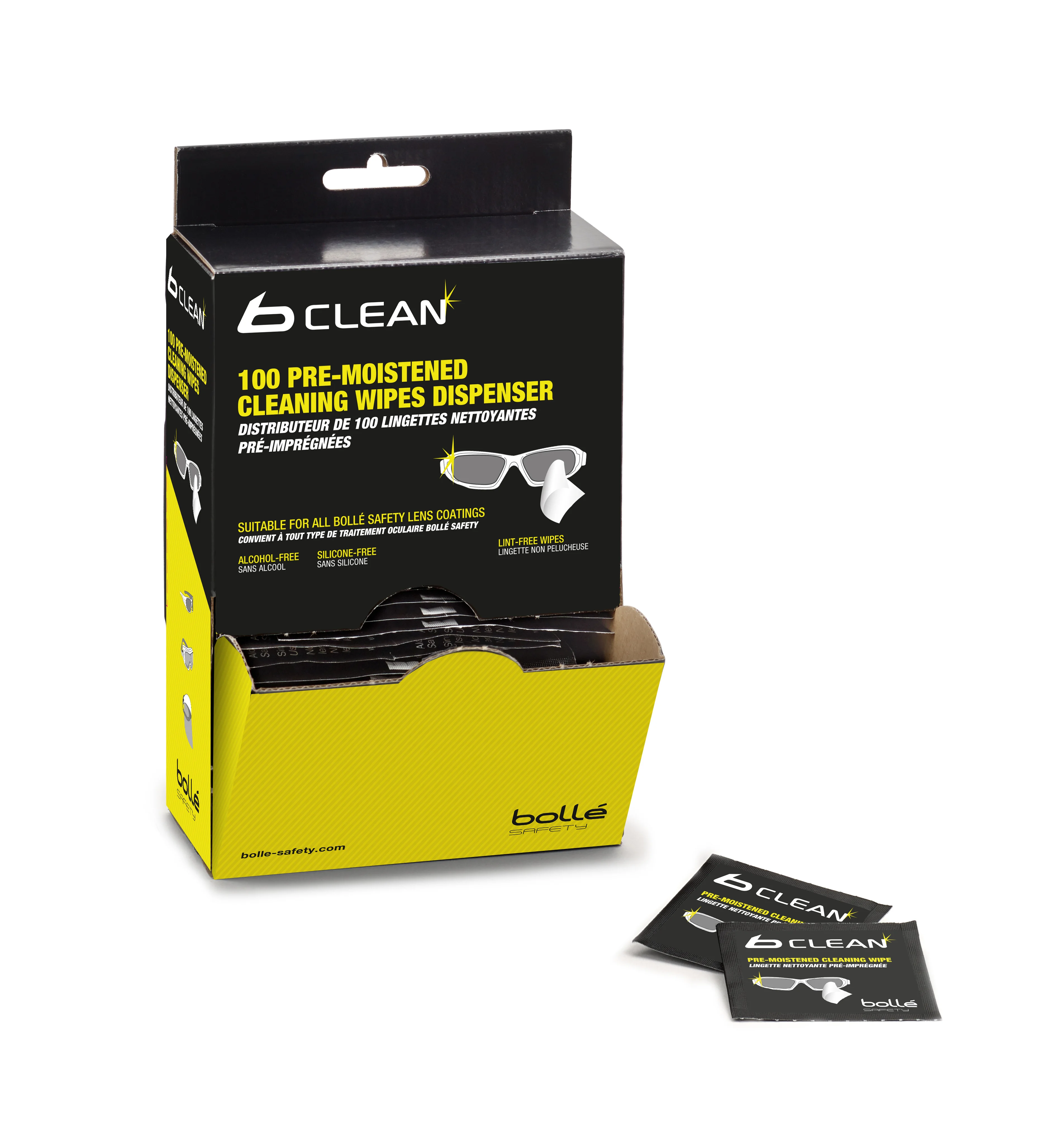 Distributeur mural de pochettes nettoyantes individuelles image