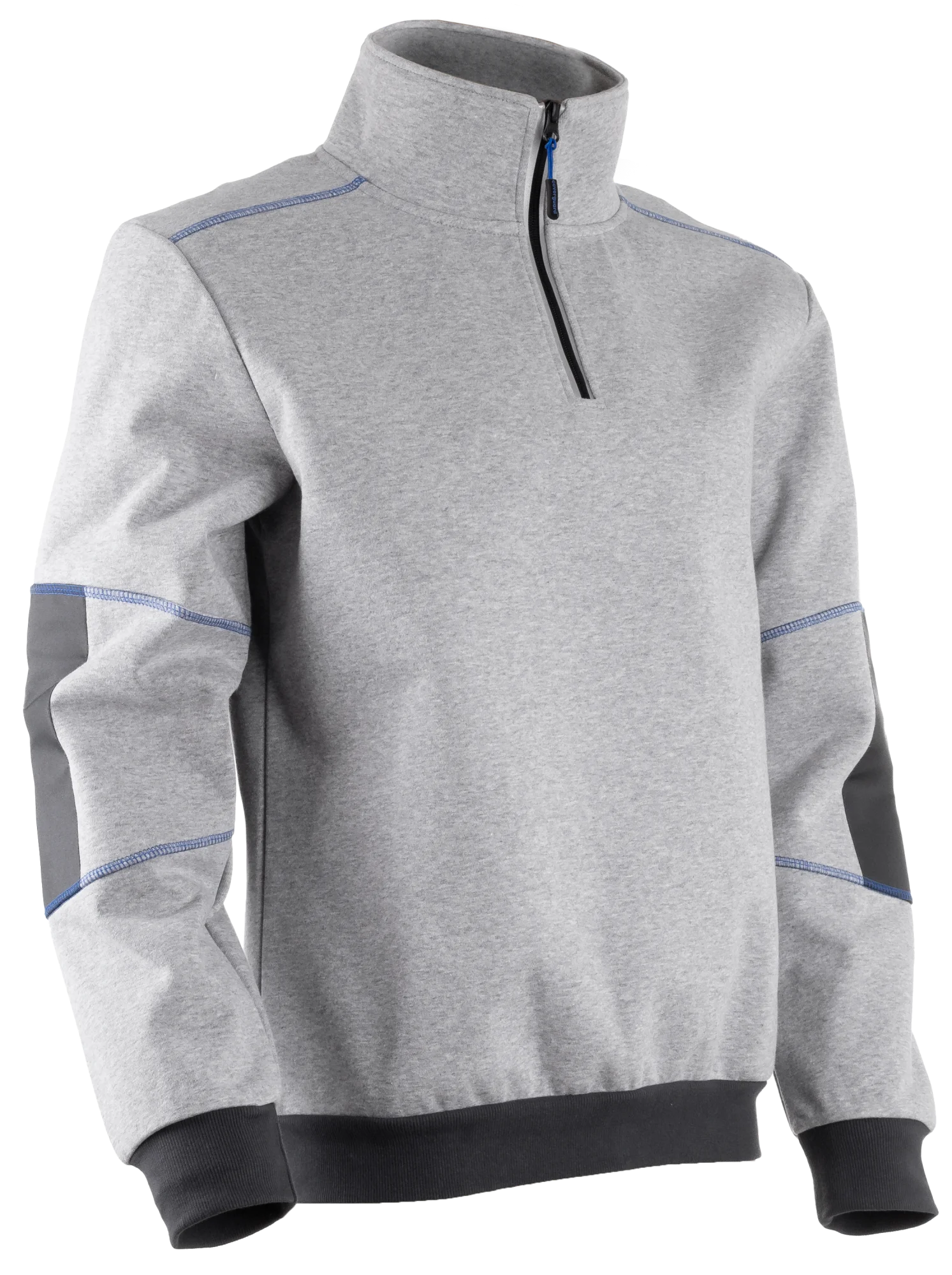 Pull de travail col haut zippé ORCKA - Gris Chiné image