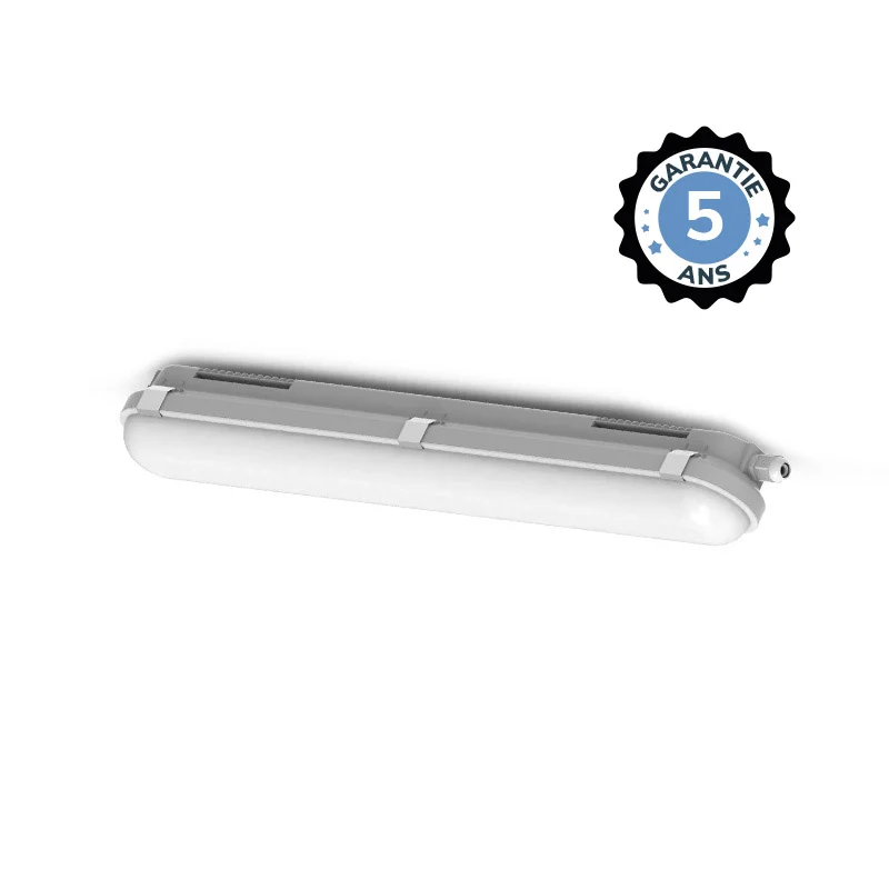 Réglette étanche LED intégrées COLORADO + détecteur RF à préavis d'extinction 4000K IP65 image