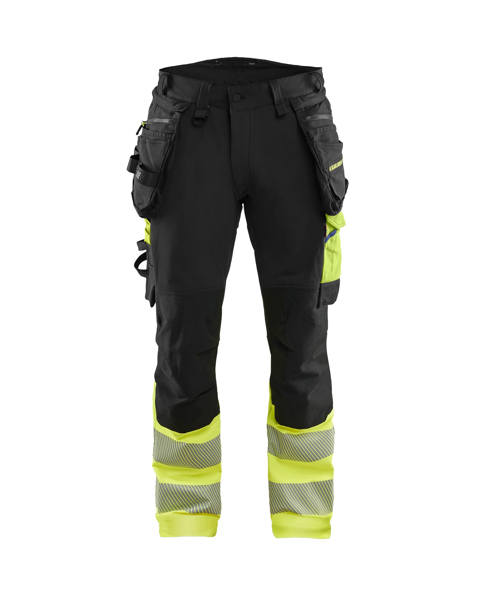 Pantalon de travail haute visibilité stretch 4D 1125 - Noir/Jaune image