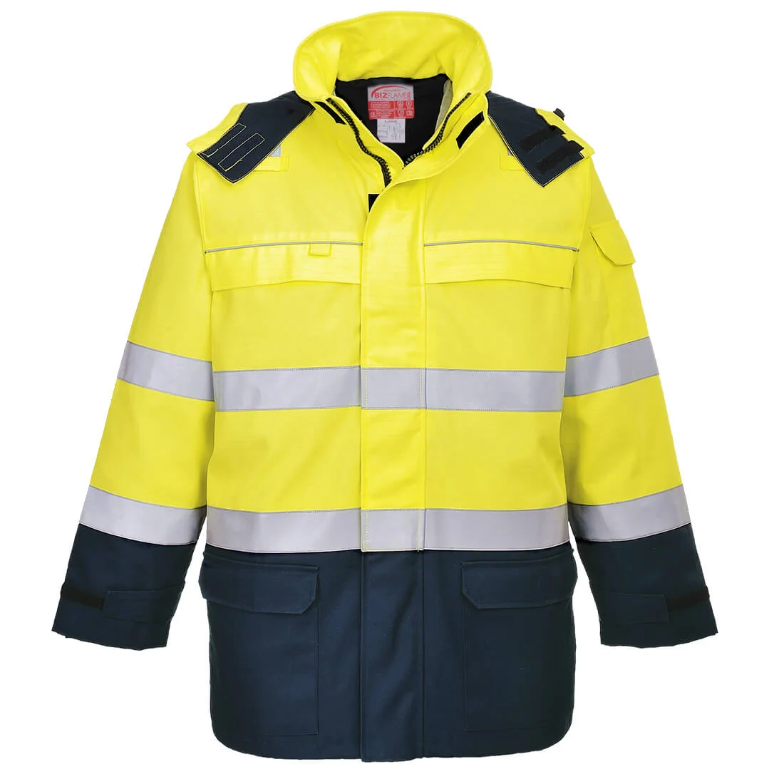 Parka Bizflame Rain+ Hi-Vis Arc Jaune/Marine image