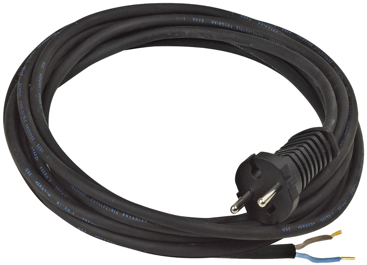 Rallonge électrique avec une extrémité aux fils dénudés H07RN-F 2X1,5 - IP20 image