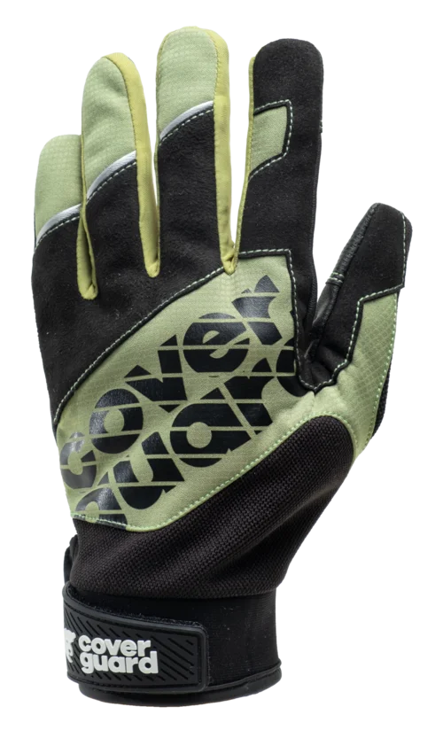 Lot de 5 - Gants similicuir EUROLITE MX200 - Noir/Vert olive image