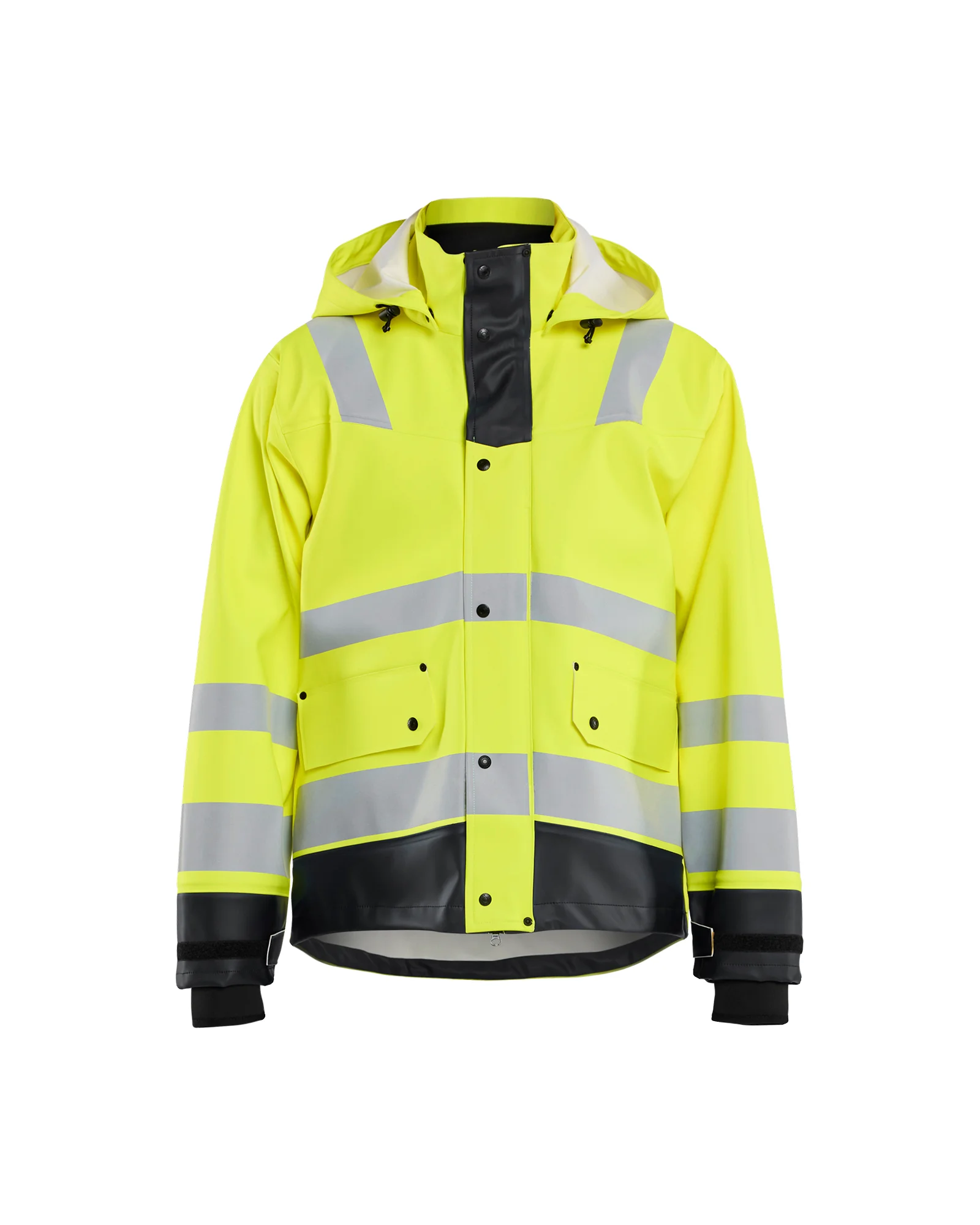 Veste de pluie haute visibilité niveau 3 4327 - Jaune fluo/Noir image