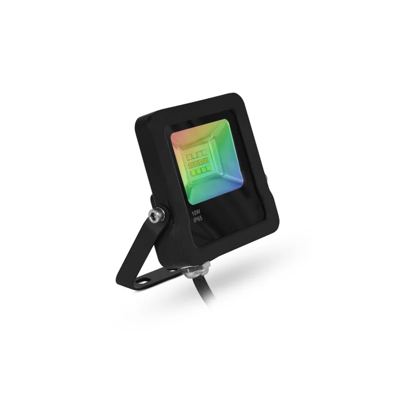 Projecteur extérieur LED ARCHEO SLIM II RGB + télécommande RF IP65 10W - Noir image