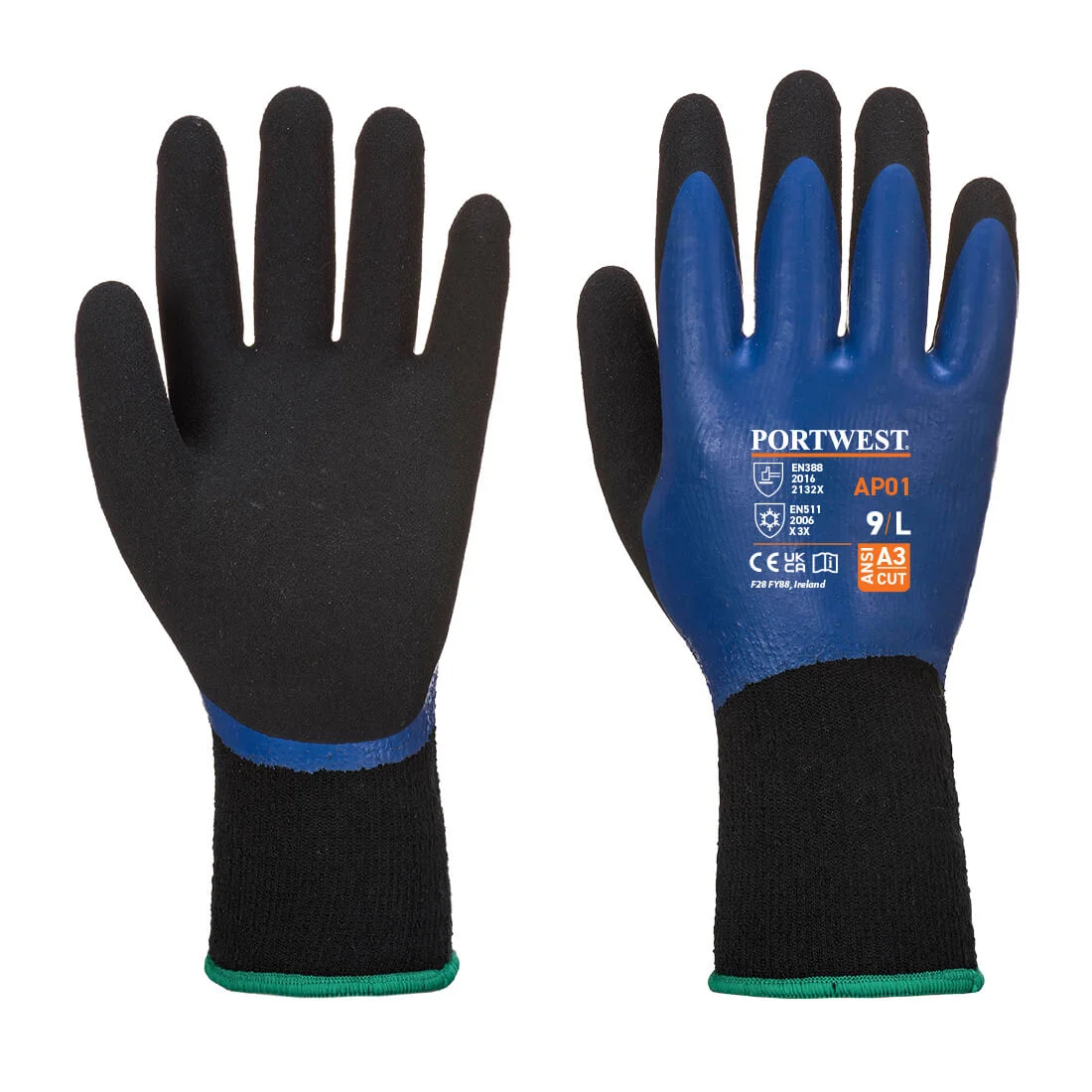 Gants Thermo Pro Glove Bleu/Noir image