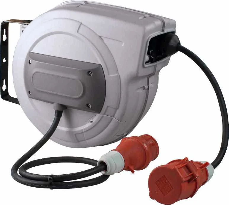 ENROULEUR AUTO MURAL TRIPHASE 3PNT/400V/16A - H07 RN-F 5G1,5 - IP44 - 10M image