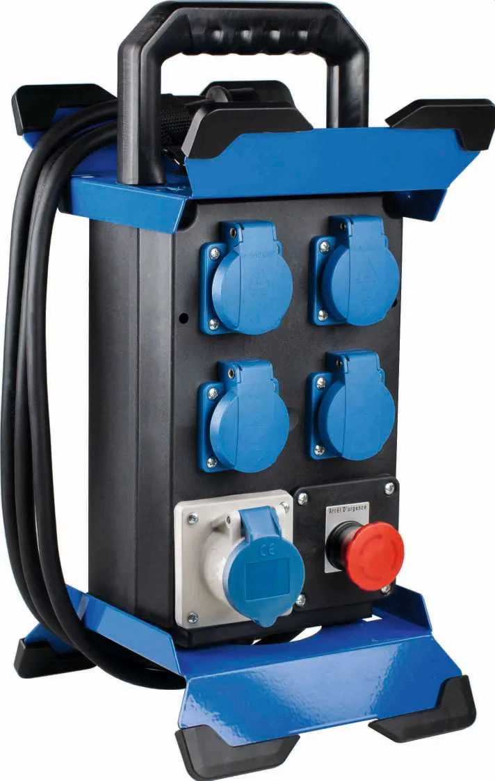 COFFRET DE CHANTIER STECKY 3,6kW 4 PRISES NF 2P+T / 1 PRISE CEI 1PNT/16A/230V IP44 image