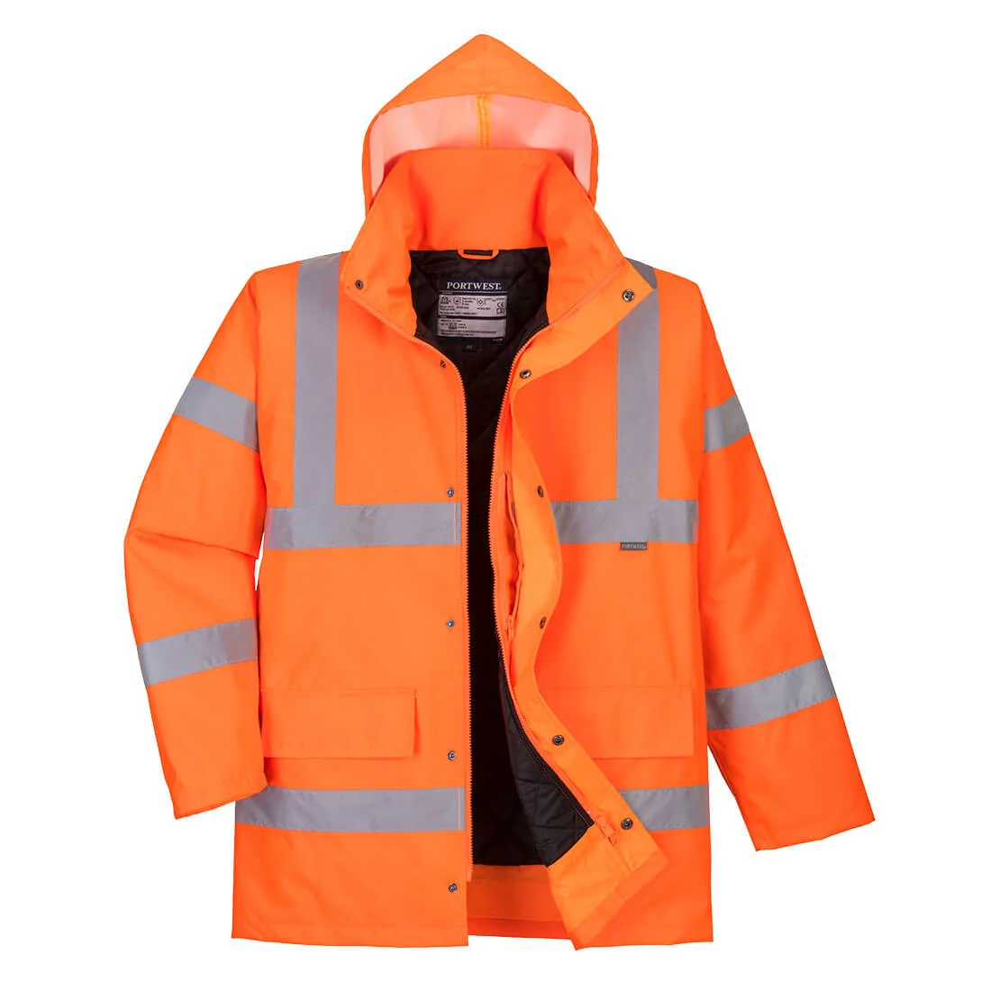 Parka d'hiver à capuche Hi-Vis Traffic Orange image