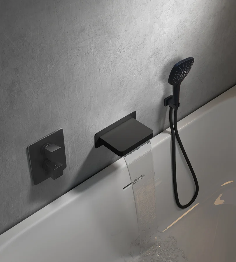 Ensemble bain douche encastré carré Ruby image