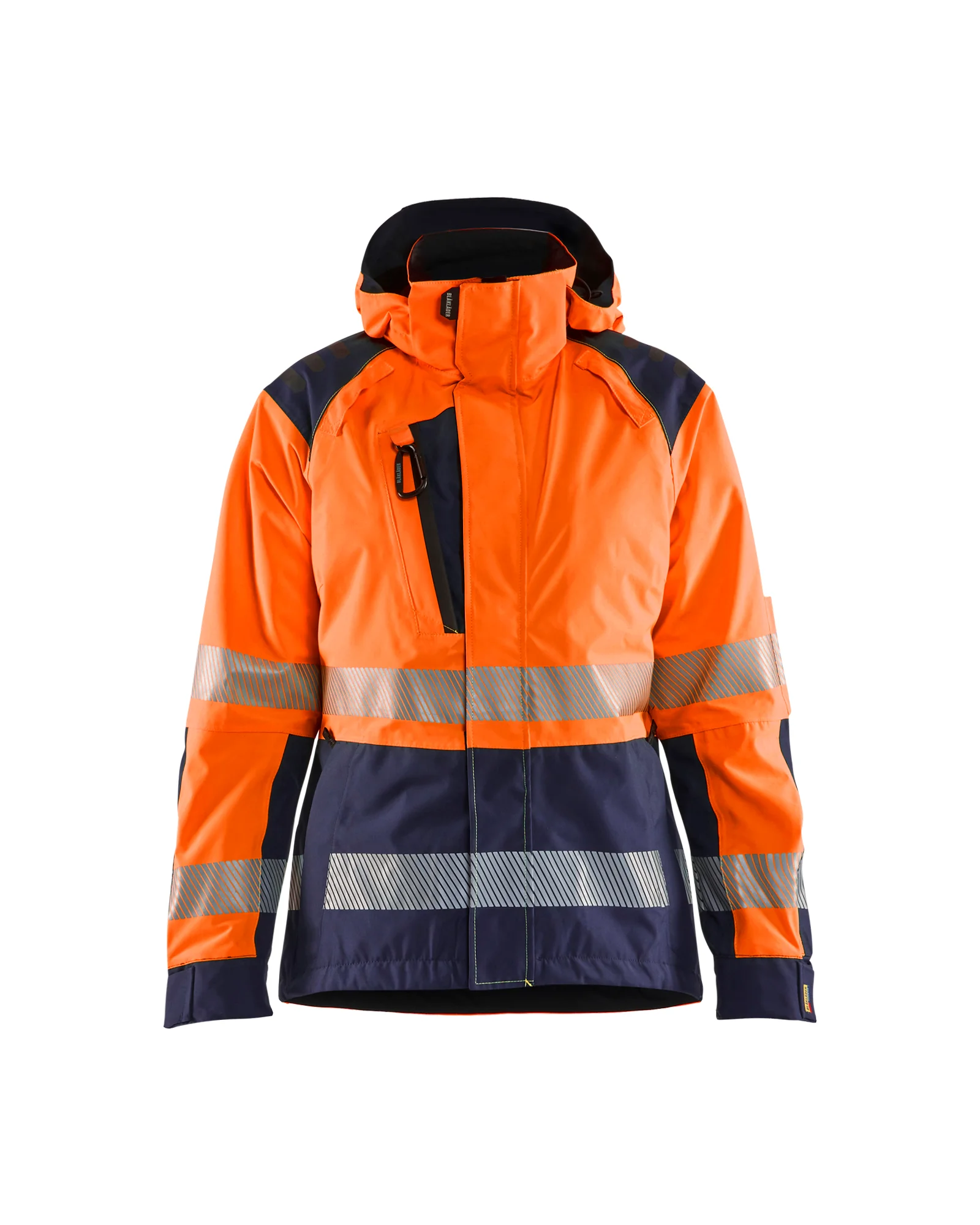 Veste de travail hardshell haute visibilité femme 4436 - Orange/Marine image