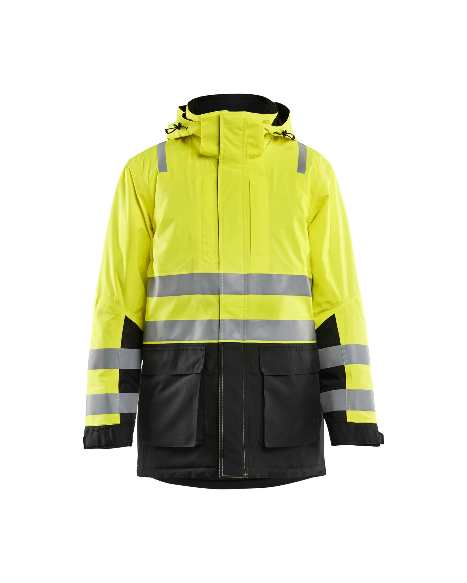 Parka de travail hiver haute visibilité 4495 - Jaune fluo/Noir image