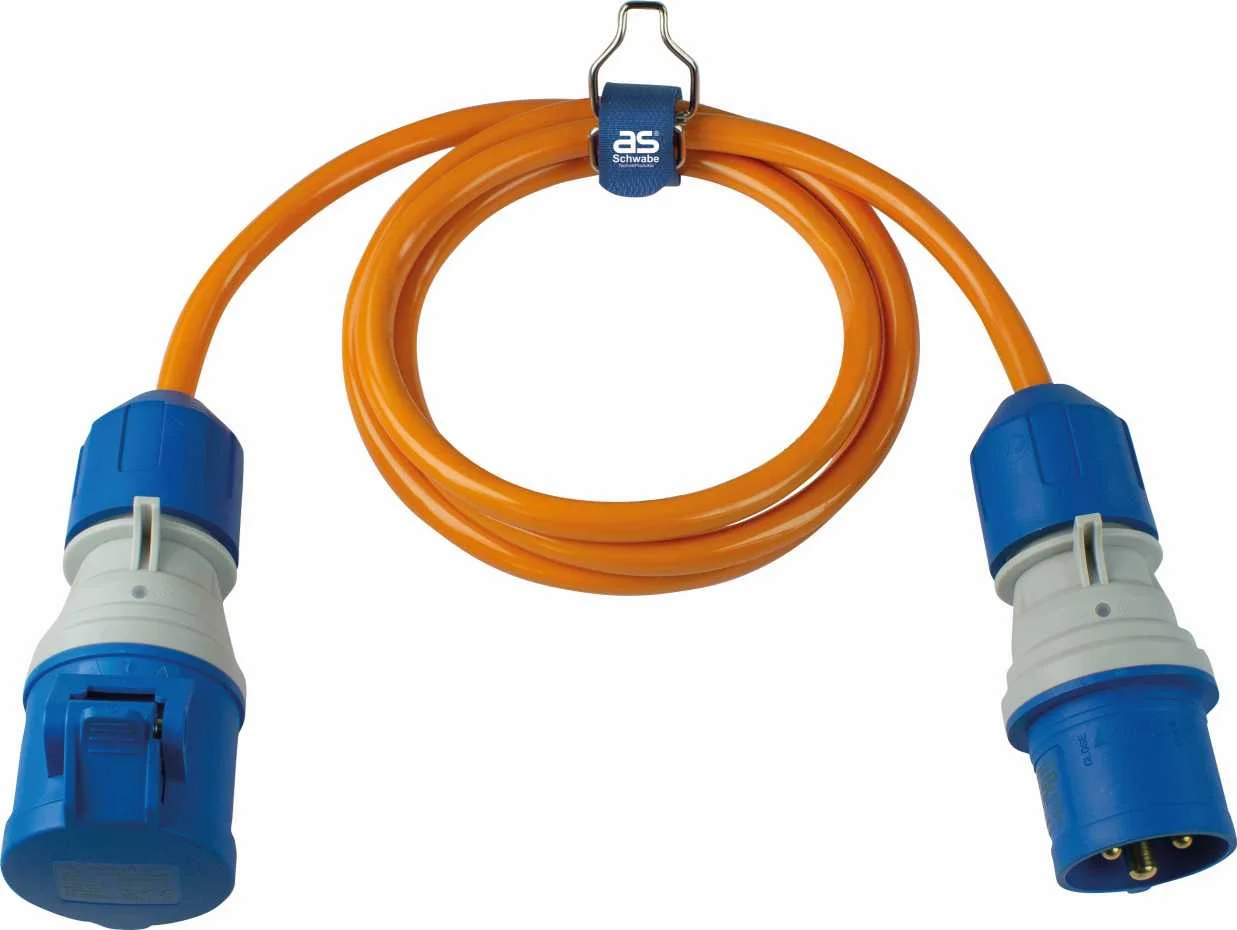 Rallonge CEI à indicateur de tension H07BQ-F 3G2,5 - Orange image