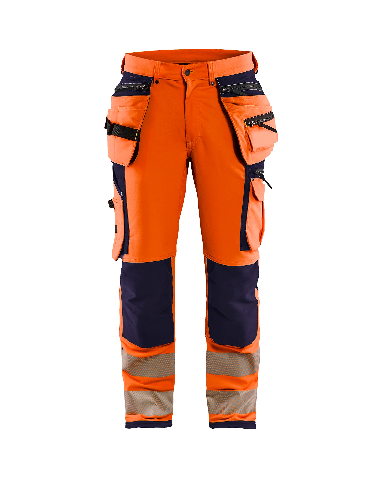 Pantalon de travail haute visibilité artisan stretch 4D 1997 - Orange fluo/Marine image