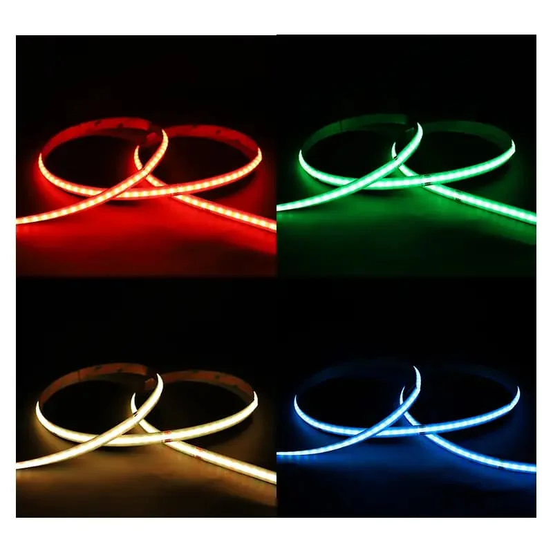 Bandeau LED COB RGB + contrôleur + télécommande + alimentation IP20 5W/m - 5m image