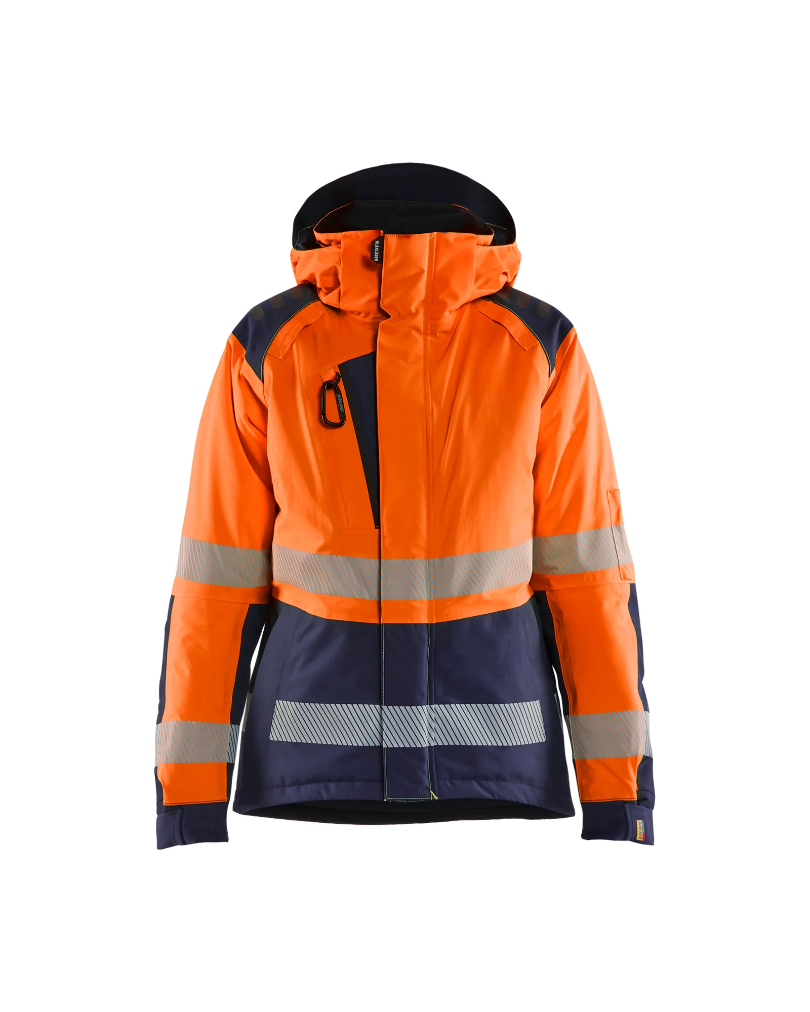 Veste hiver haute visibilité femme 4456 - Orange/Marine image