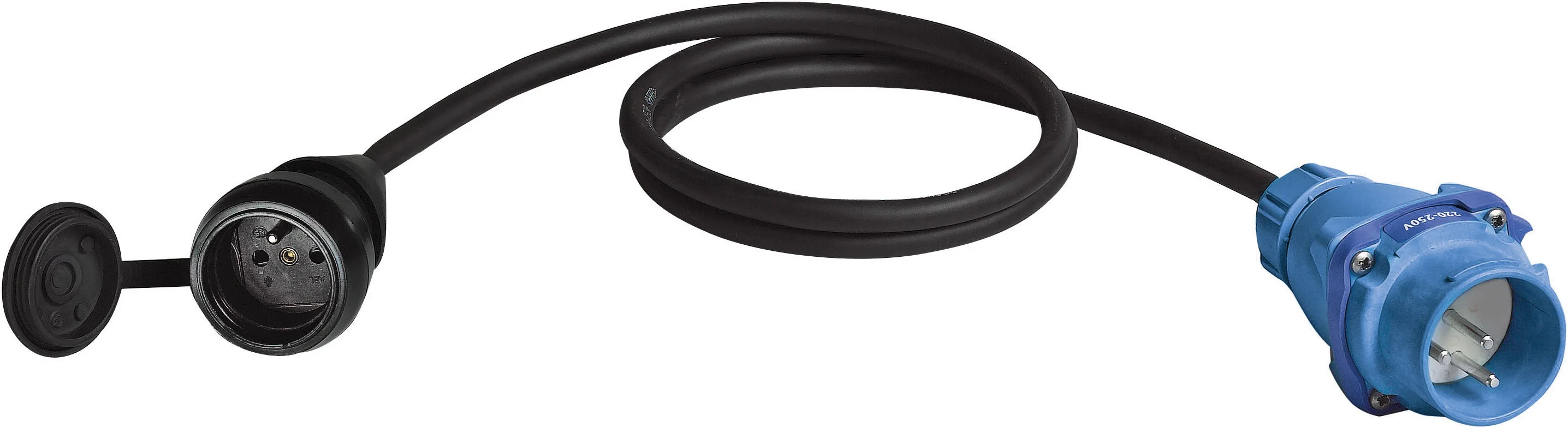 Rallonge électrique avec fiche MARECHAL étanche 30A et prise - 1,5m H07RN-F 3G2,5 image