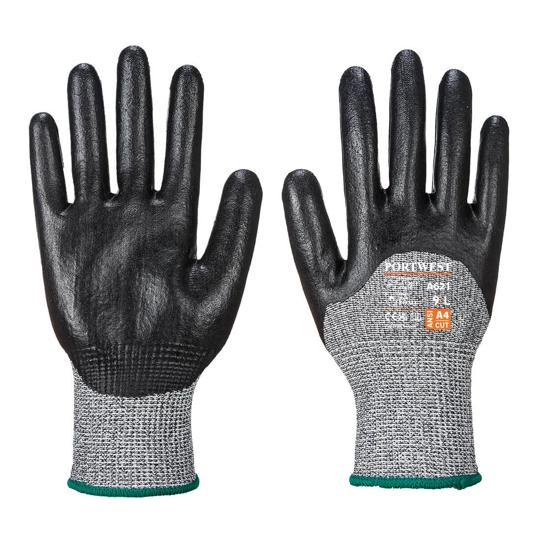 Gants Mousse nitrile anticoupure enduit 3/4 Noir image