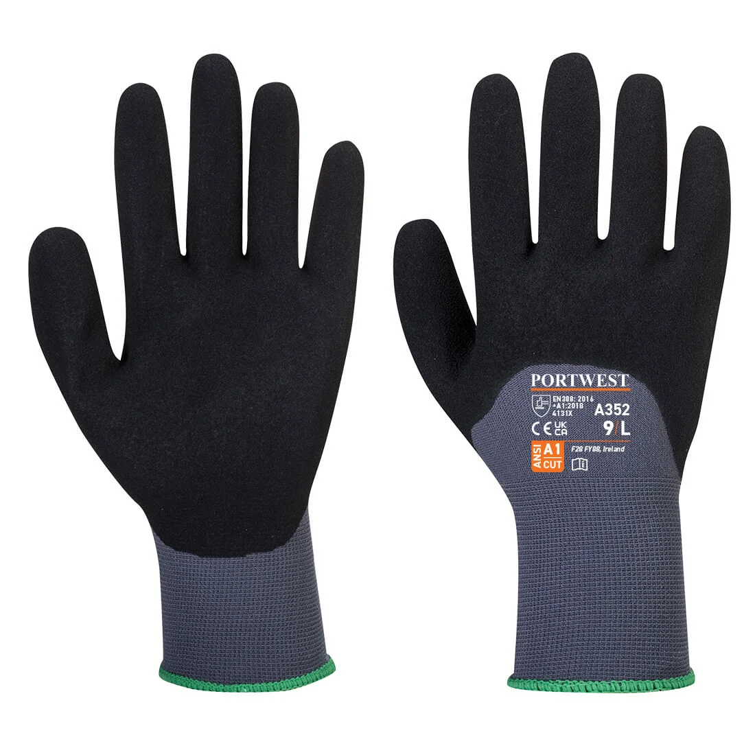 Gants DermiFlex Ultra Gris/Noir image