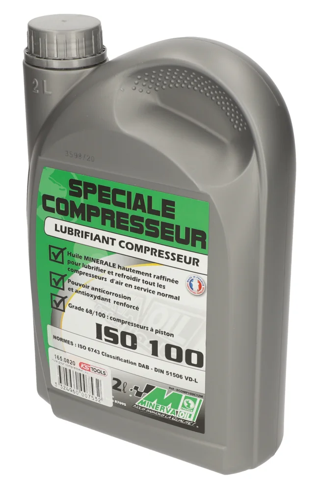 Lubrifiant ISO 100 pour compresseurs, 2 L image