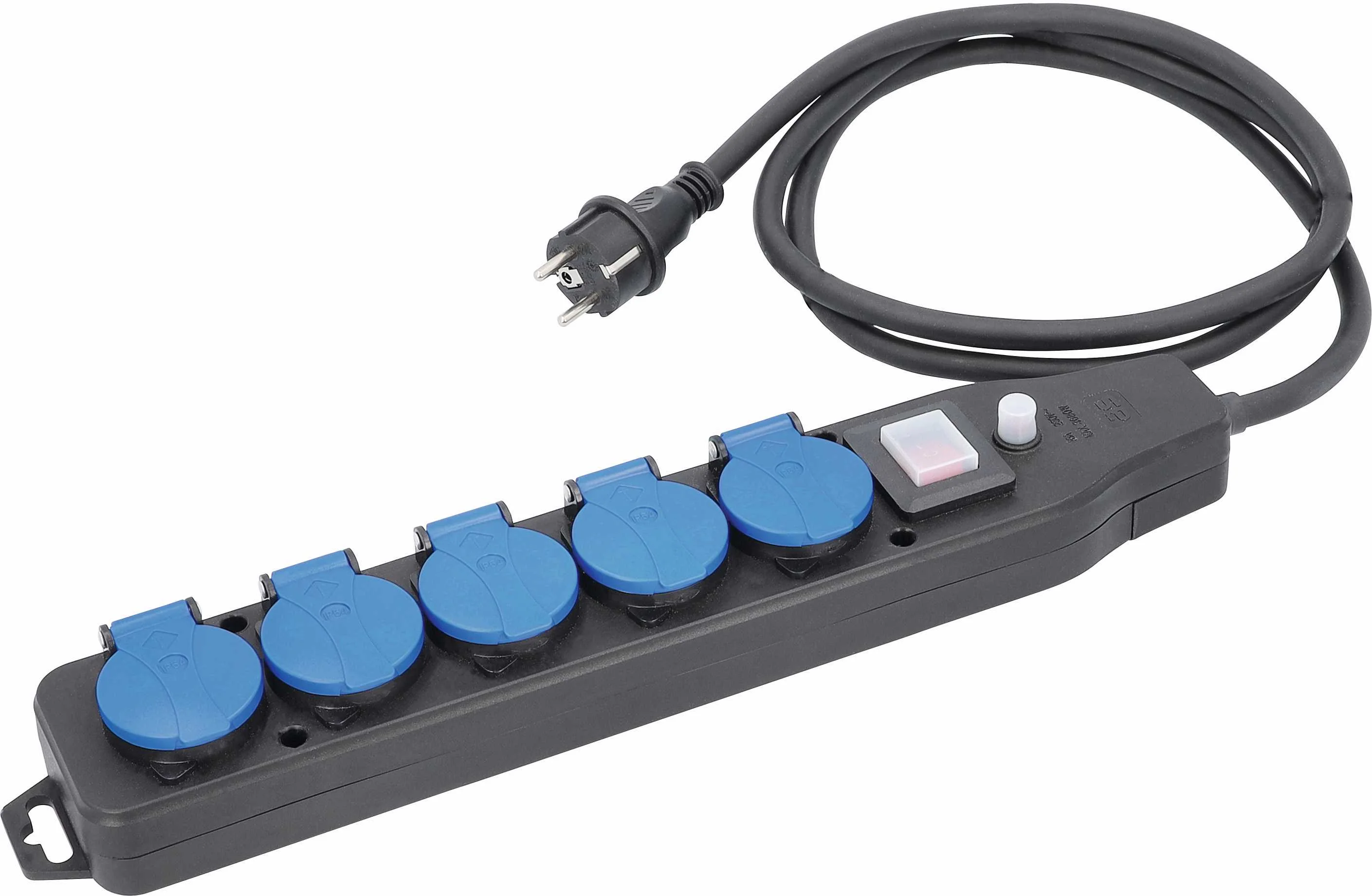 BLOC MULTIPRISES PRO 5PRISES AVEC DISJONCTEUR H07RN-F 3G2,5 IP54 image