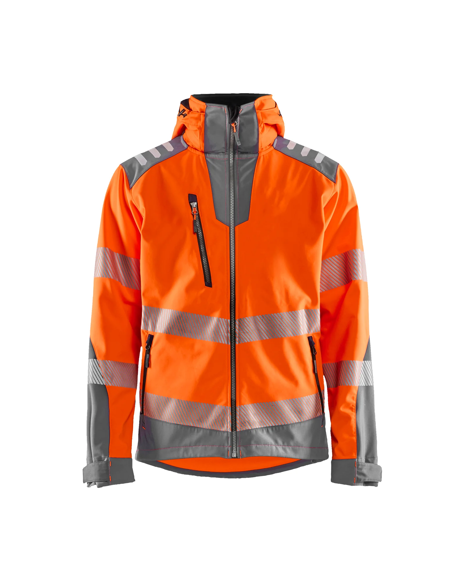 Veste de travail softshell haute visibilité 4491 - Orange fluo/Gris anthracite image