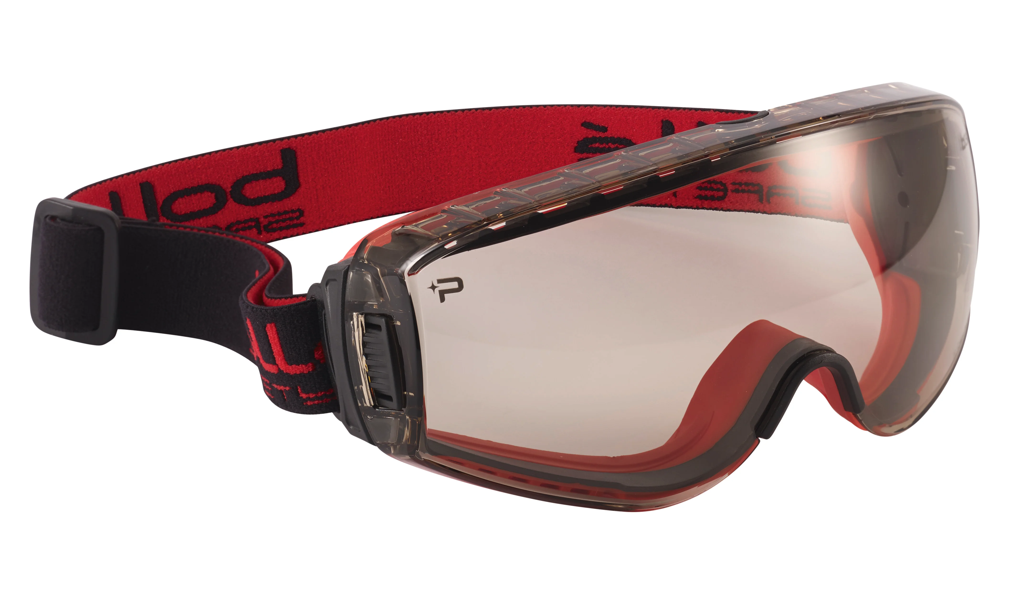 Lunettes masque de protection TPR CSP PLATINUM PILOT - Rouge/Noir - Brun  image
