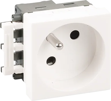 Prise 2P+T - 16A - 250V de terminaison - Droit - OPTIMA image