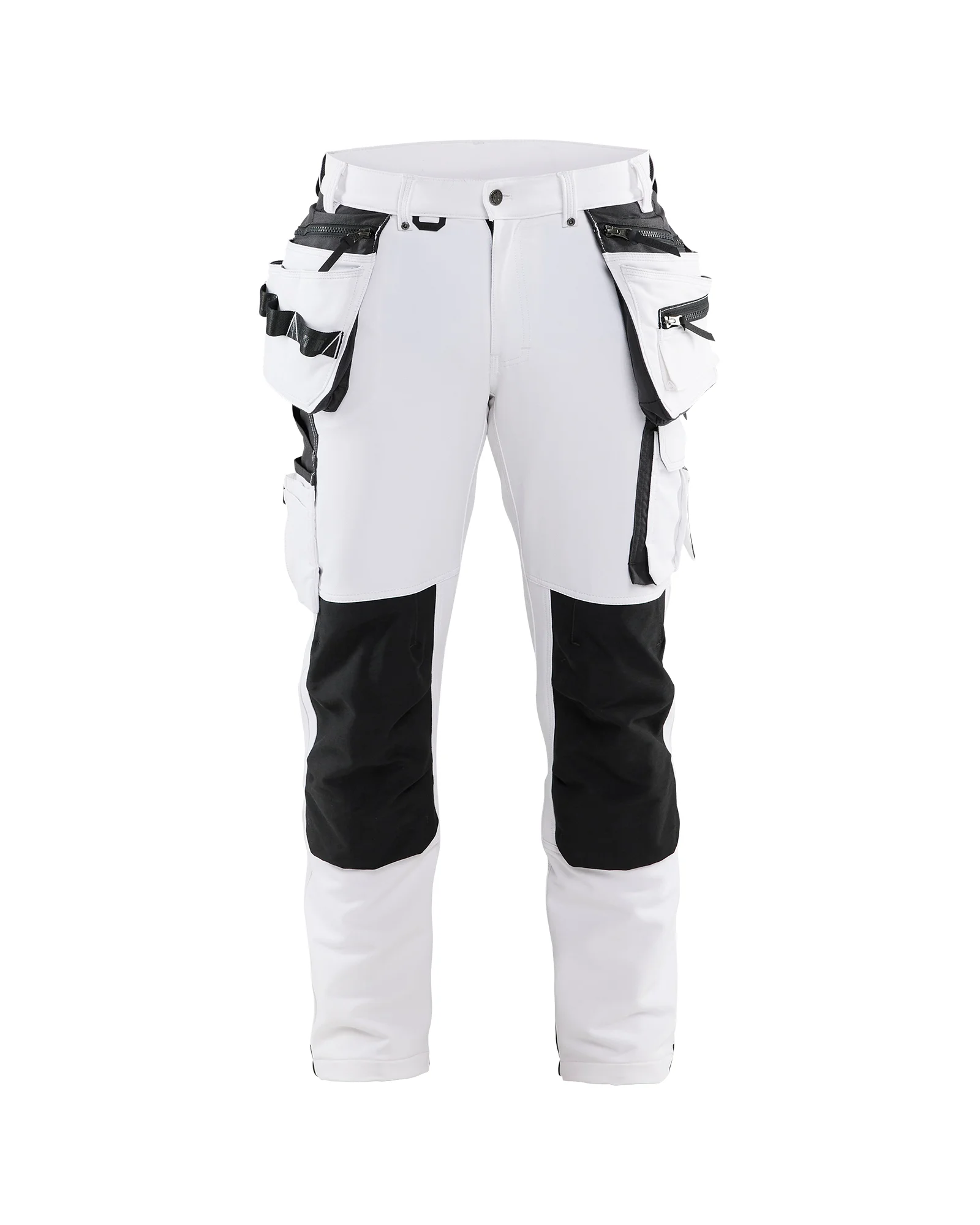 Pantalon de travail stretch pour peintre 4D 1079 - Blanc/Gris foncé image
