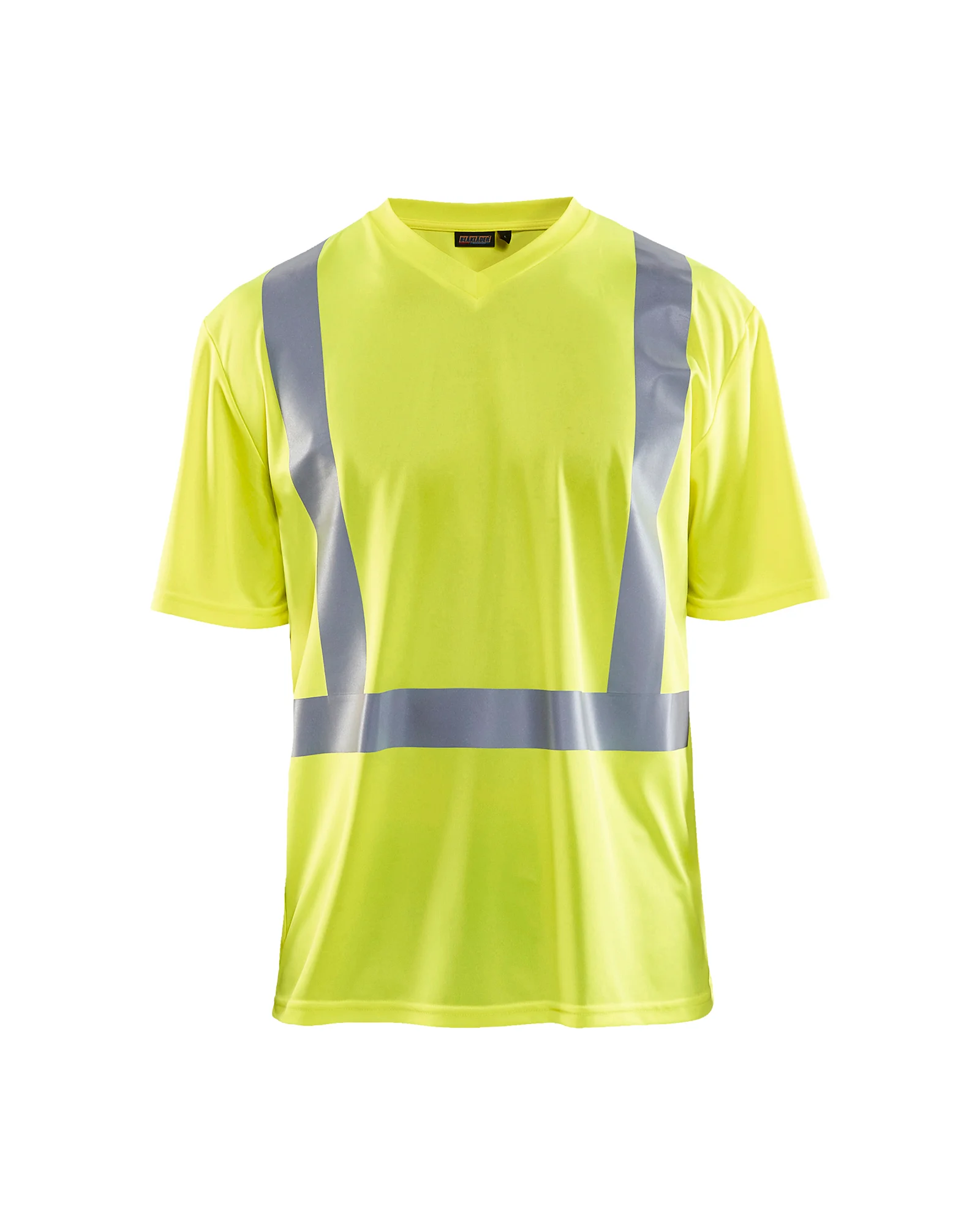 T-shirt de travail haute visibilité col V anti-UV anti-odeur 3382 - Jaune fluo image