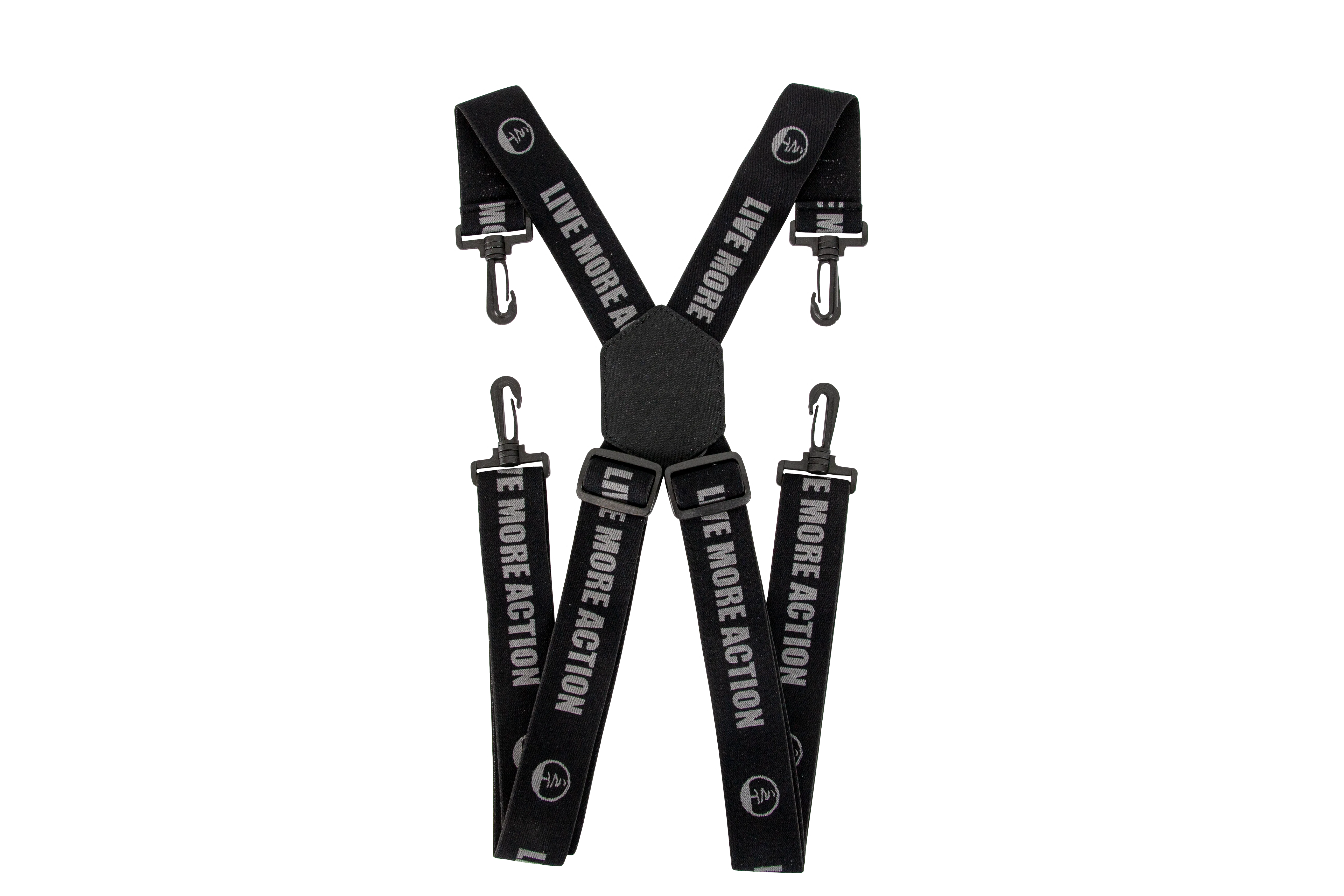 Paire de bretelles élastique MOUSQUETON - NOIR image