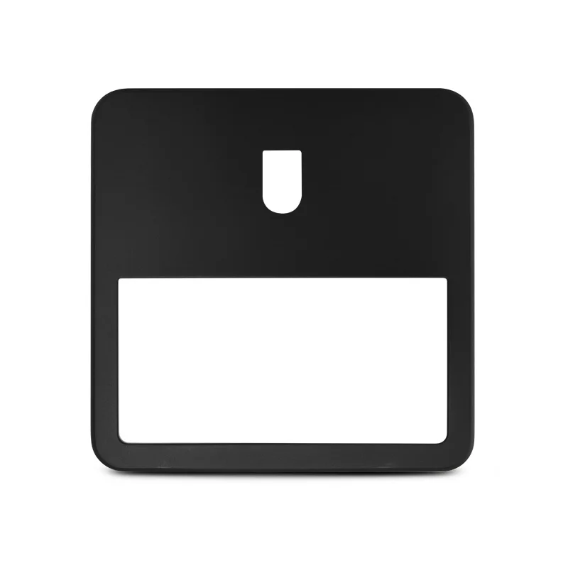 Collerettes Noires asymétrique + ouverture pour luminaire QUADRA image