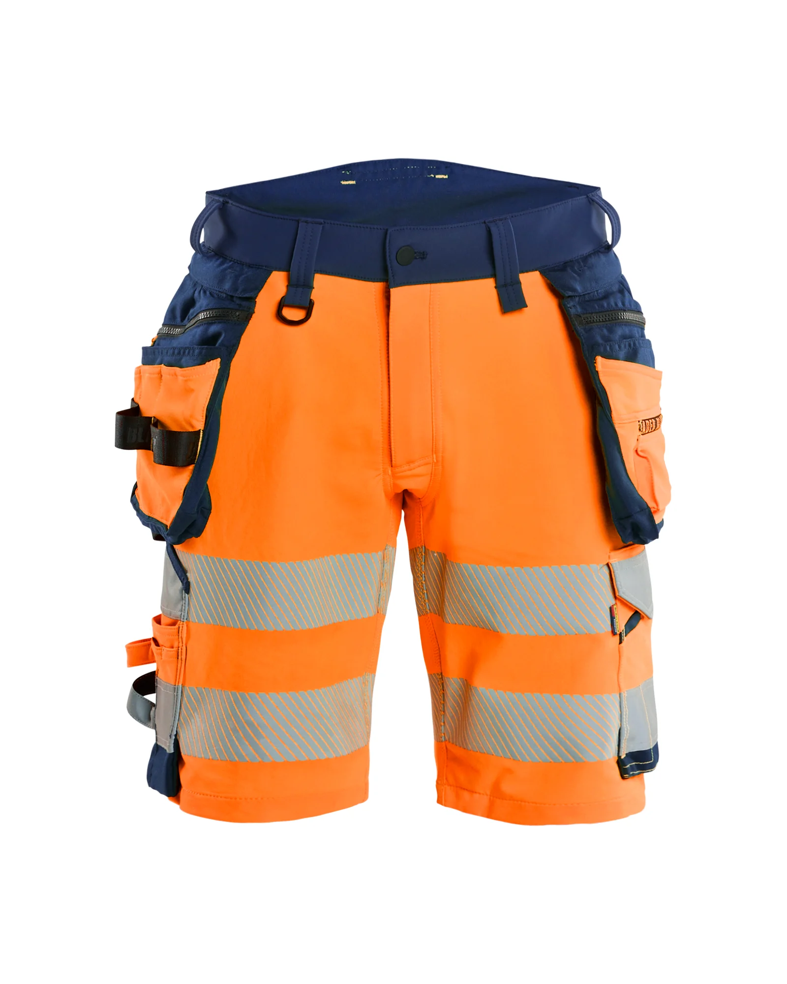 Short de travail haute visibilité stretch 4D 1120 - Orange/Marine image