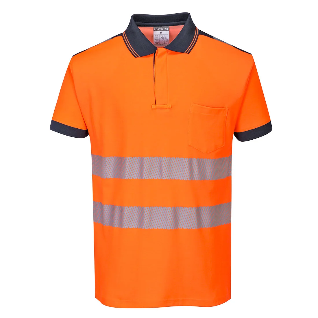 Polo HV PW3 Orange/Marine image