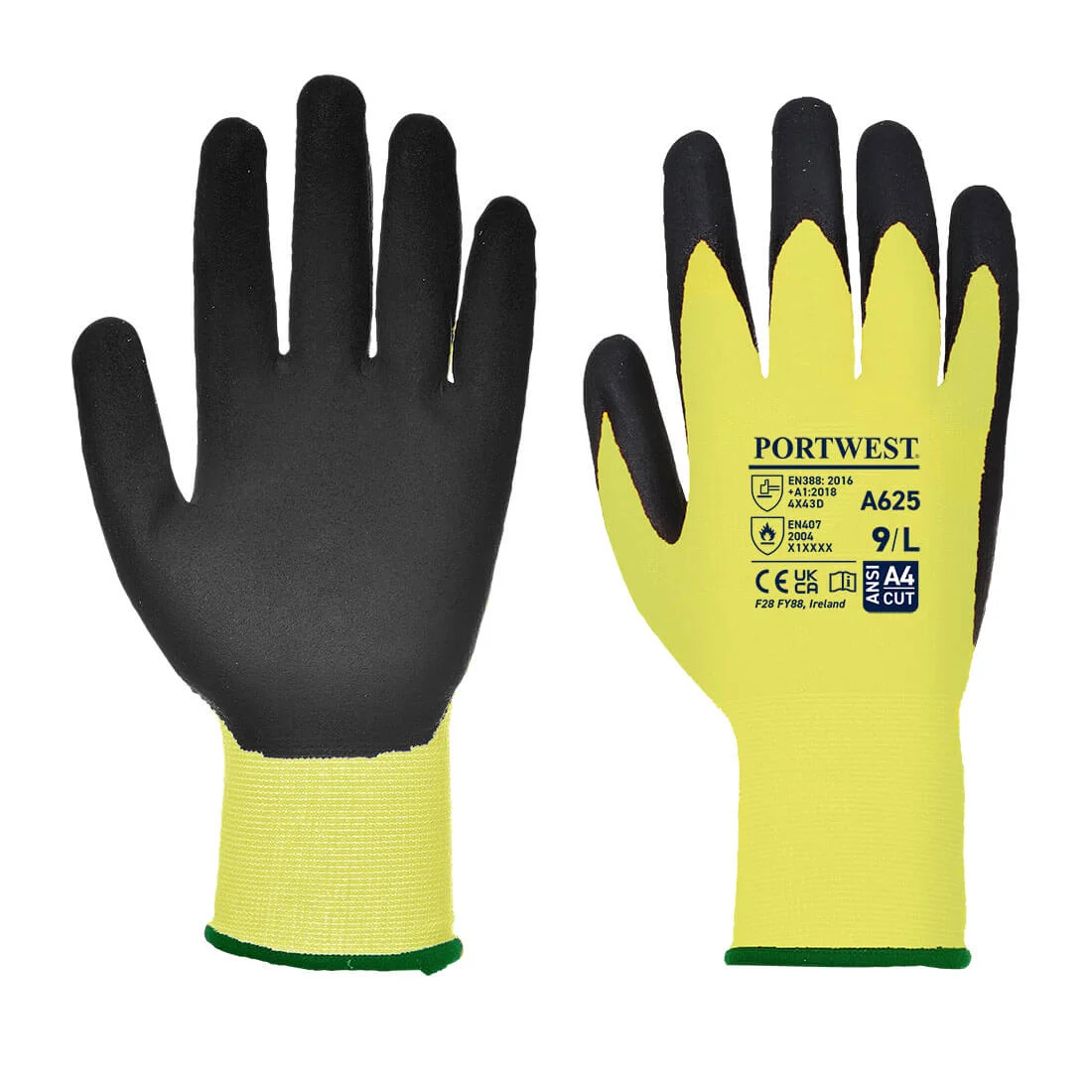 Gants PU Vis-Tex coupure D image