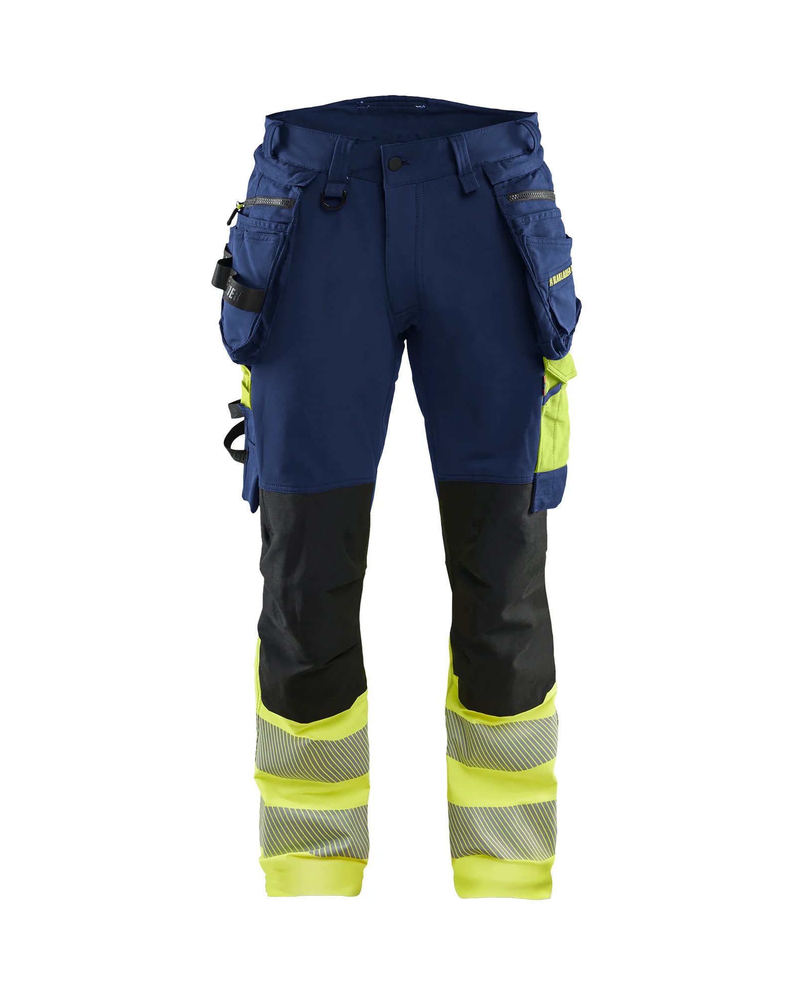 Pantalon de travail haute visibilité stretch 4D 1125 - Marine/Jaune image