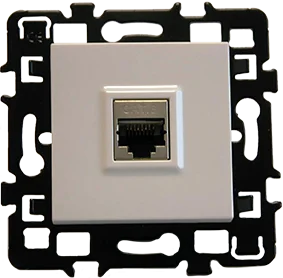 Prise RJ45 Cat6 STP Grade 3 (multimédia) multi-services + Enjoliveur - ESPRIT image
