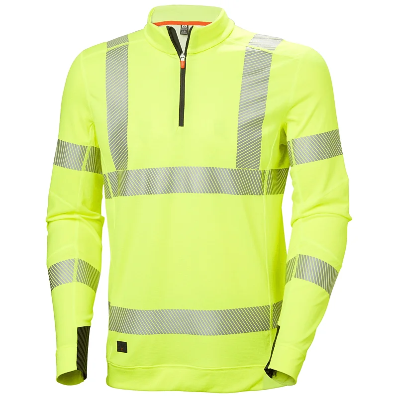Sous-vêtement technique col haut demi zippé haute visibilité ICU LIFA ACTIVE - Jaune image