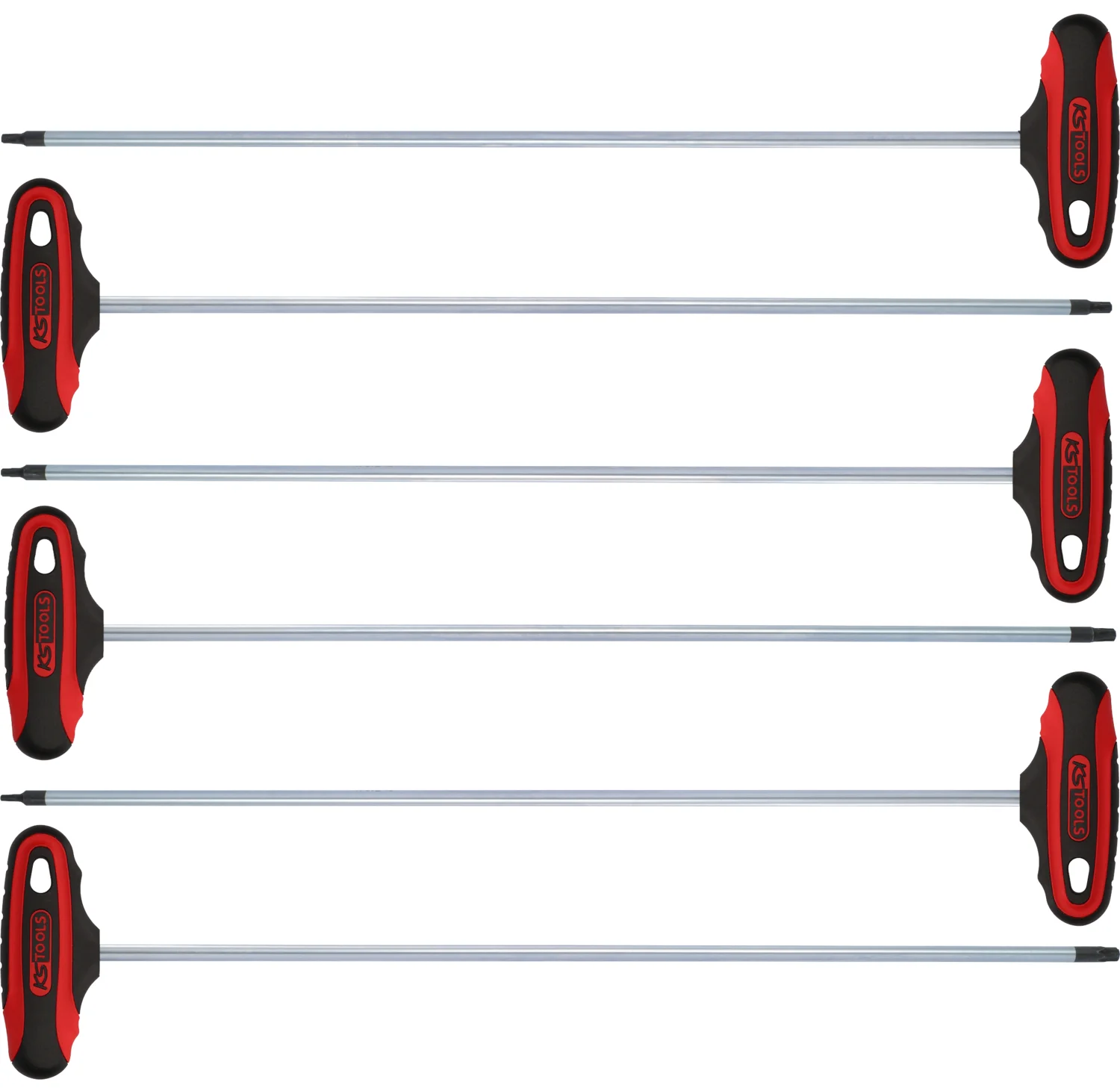 Jeu de 6 clés mâles TORX® à poignée en T, L.375 mm image